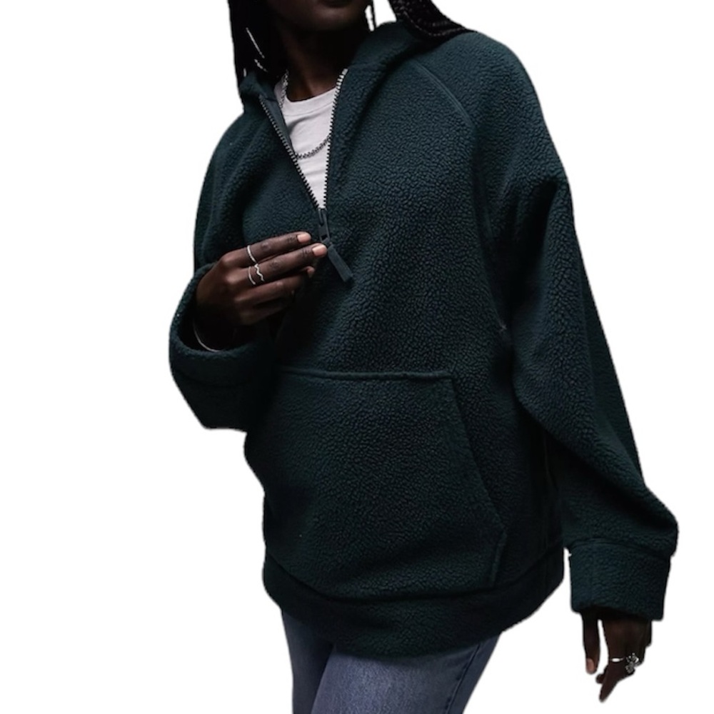 Topshop fleece 1/4 zip pullover